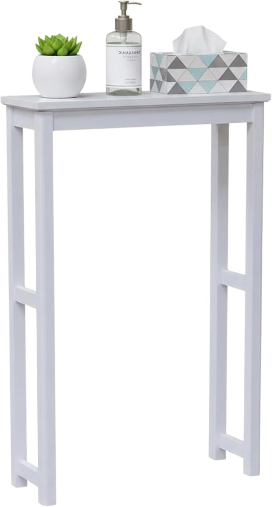 Dorset Over-the-Toilet Storage Shelf – 27" W x 37" H Space Saver Rack with Single Open Shelf for Towels & Toiletries – Minimalist Modern Design & Easy Assembly Bathroom Organizer by Alaterre Furniture