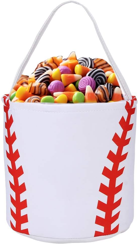 Halloween Candy Baskets Halloween Trick or Treat Bags Candy Buckets Footabll Gift Baskets Baseball