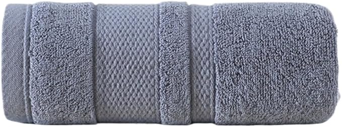 3 Pack Cotton Bath Towels, Soft Absorbent Quick Dry Face Hand Towels, 32 Ply(Dark Grey)