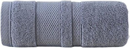 3 Pack Cotton Bath Towels, Soft Absorbent Quick Dry Face Hand Towels, 32 Ply(Dark Grey)