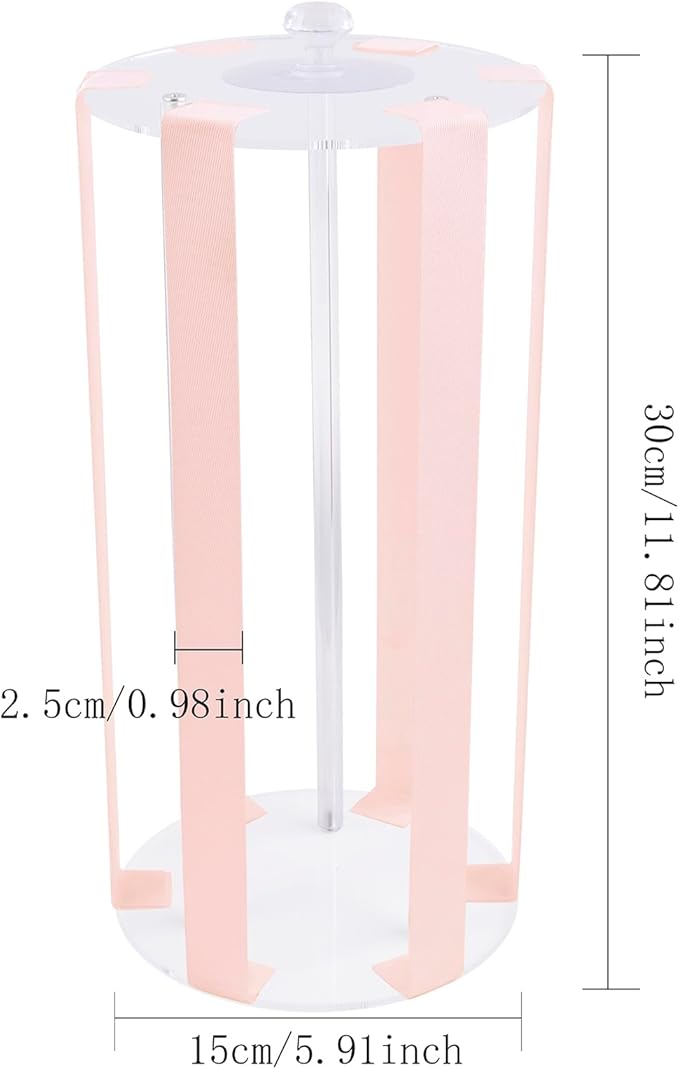 OOSAKU Headband Holder Bow Organizer for Girls,Baby Hair Clips Storage Stand, Hair Accessory Organizer Rack for Baby Newborn Infant Toddler Kids (YT-BXZ-9-ju)