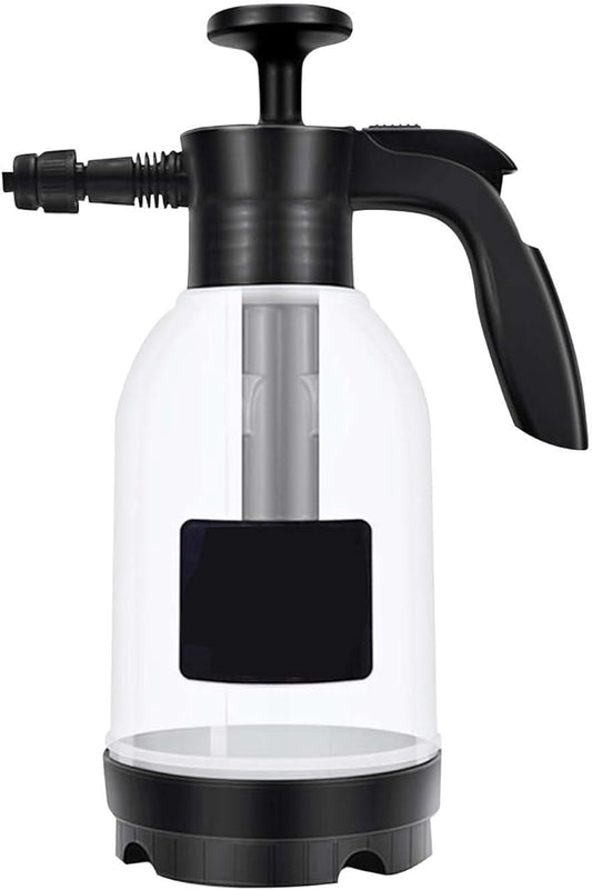 2L High Pressure Car Wash Sprayer, Hand Pressure Snow Foam Car Wash Sprayer, Foaming Sprayer, Hand Pressurized Soap Sprayer for Home Cleaning, Spraying Weeds, Car Detailing, Garden (A, One Size)
