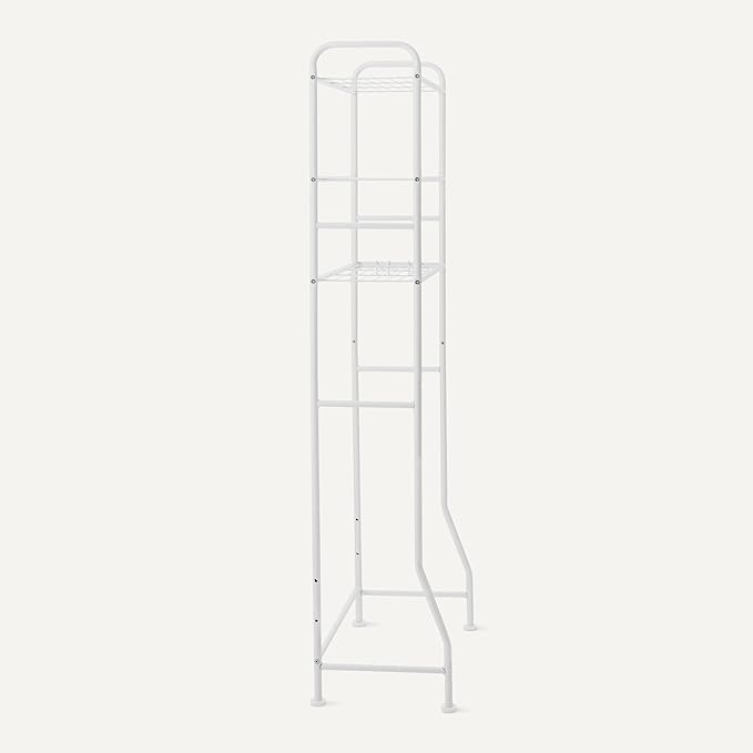 Amazon Basics 3 Tier Bathroom Over the Toilet Storage Organizer with Paper Holders, White