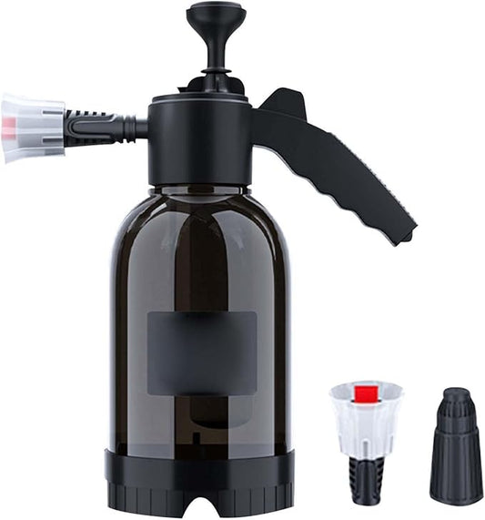 2L High Pressure Car Wash Sprayer, Hand Pressure Snow Foam Car Wash Sprayer, Foaming Sprayer, Hand Pressurized Soap Sprayer for Home Cleaning, Spraying Weeds, Car Detailing, Garden (B, One Size)