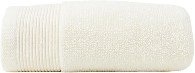 32 Ply Cotton Bath Towel Thick Absorbent Soft Face Towel 3 Pack for Home(White)