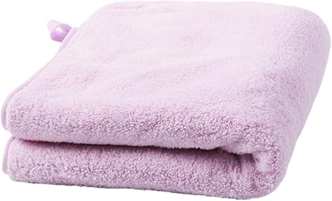 3 Pack Coral Fleece Towels 35x75cm Soft Absorbent Face & Bath Towels for Home Use(Purple)