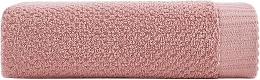 3 Pack Cotton Thick Bath Towels, Plush Absorbent Towels, Face Towels for Adults(Pink)