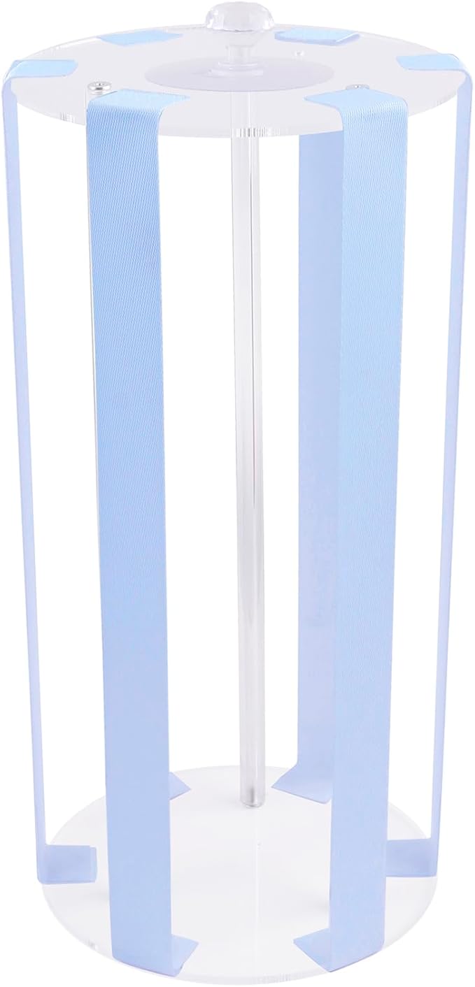 OOSAKU Headband Holder Bow Organizer for Girls,Baby Hair Clips Storage Stand, Hair Accessory Organizer Rack for Baby Newborn Infant Toddler Kids (YT-BXZ-9-lan)
