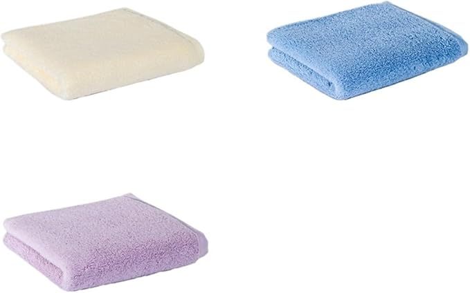 3 Pack Cotton Towels, Thick and Soft Bath & Hand Towel Set for Home Use(Beige)