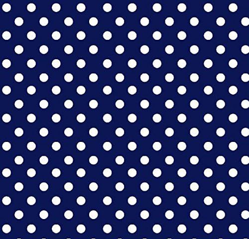 SheetWorld Baby Fitted Bassinet Sheet Fits Nuna Mixx 12 x 29 inches, 100% Cotton Woven Sheet, Unisex Boy Girl, Primary Polka Dots Navy Woven, Made in USA