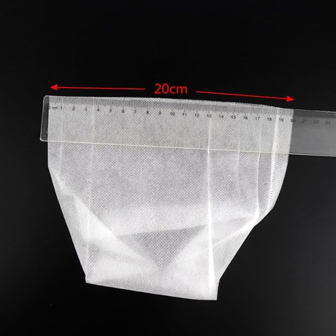 50pcs 20 * 20cm Non-Woven Nursery Bags Can Degradation Nursery Container Bags Transplanted Grafted Nursery Bags - (Color: White)