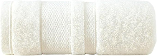 3 Pack Cotton Bath Towels, Soft Absorbent Quick Dry Face Hand Towels, 32 Ply(White)