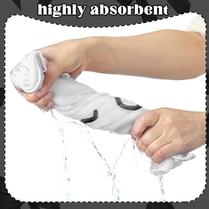 4 Pcs Black Bow Hand Towels for Bathroom 13 x 29'' Soft 100% Cotton Coquette Face Towel Valentine's Day Kitchen Decor Absorbent Preppy Bathroom Decor Bridal Shower Wedding Gift