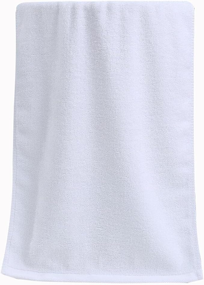 3 Pack 21s Heavyweight Cotton Towels, Quick-Dry Bath & Face Towels, Soft & Absorbent(White)