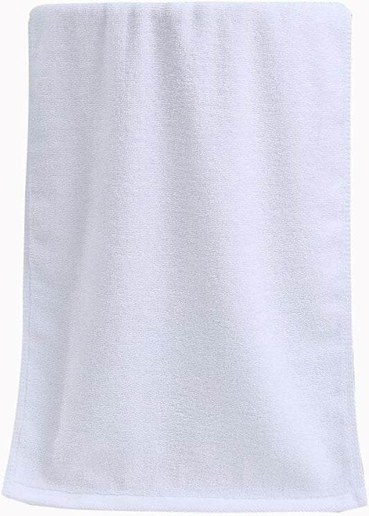 3 Pack 21s Heavyweight Cotton Towels, Quick-Dry Bath & Face Towels, Soft & Absorbent(White)