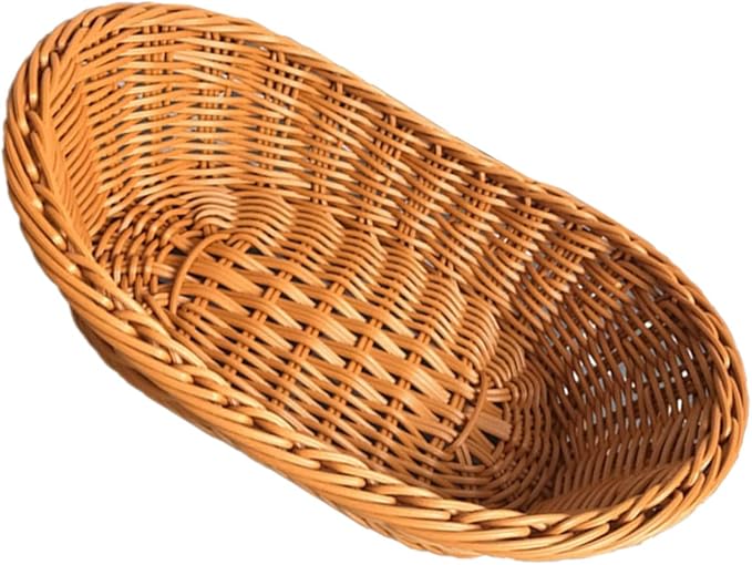 Alipis 1pc Mini Handmade Decorative Weaving Basket for Easter Activities Creative Desktop Props for Home and School Handless Rectangle Design