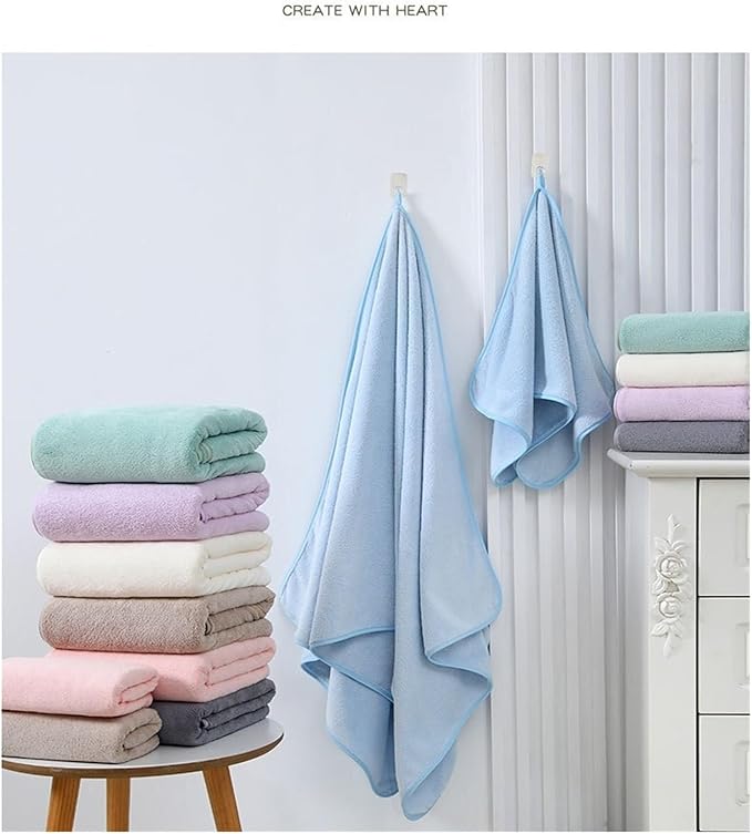 3 Pack Coral Fleece Towels 35x75cm Soft Absorbent Face & Bath Towels for Home Use(Pink)