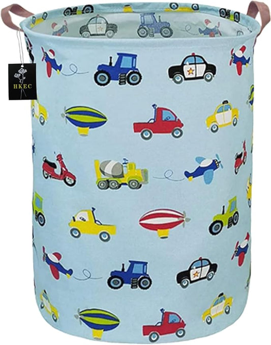 Kids Laundry Basket,Boys Toy Storage Bin,Baby Dirty Clothes Hamper,Nursery Hamper for Bedroom,Gift Baskets(Car)