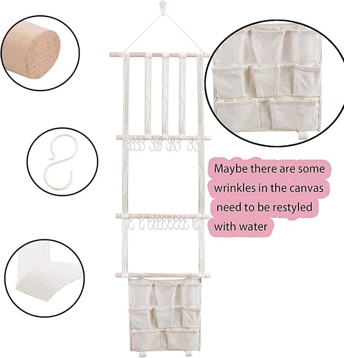OOSAKU Headbands Holder for Girls Baby Hair Accessories Organizer Storage Wall Hanging Decor for Toddler Girls Room Wall Door Closet Hair Bows Organizer