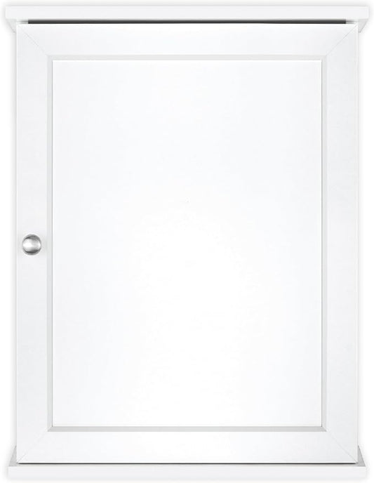 MCS 23x18 White Medicine Cabinet Organizer, Wall Mounted Bathroom Cabinet for Over-The-Toilet Storage, Bathroom Furniture & Restroom Organizer