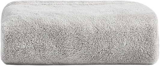 3 Pack Coral Fleece Towels, Thick Soft Bath Towels Absorbent & Minimal Shedding(Grey)