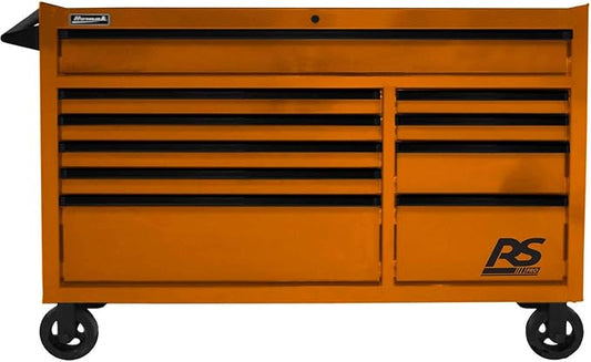 Homak RS Pro, 54in. 10 Drawer Rolling Cabinet Cart 39in. x 54in., Model# OG04054010