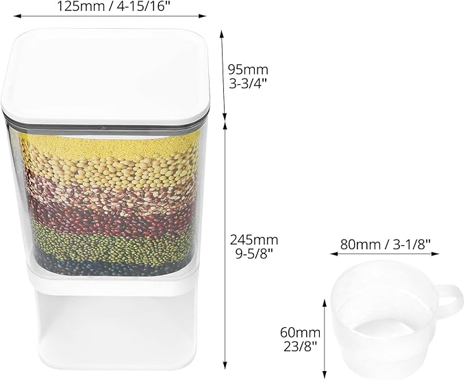 QWORK Wall-Mounted Scent Booster Beads Dispenser and Laundry Detergent Organizer with Transparent Design