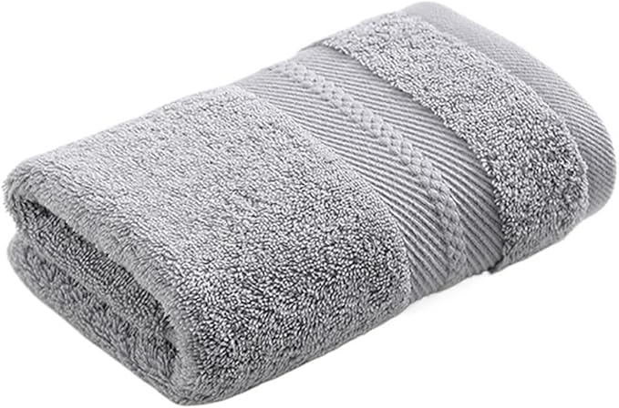 3-Pack Cotton Towels, Soft Bath and Face Towel Set, Absorbent for Home(Purple)