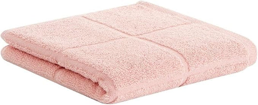 3 Pack Cotton Towels with Hem & Hang Loop, Honeycomb Weave, Thick Face Hand Towels for Home(Pink)