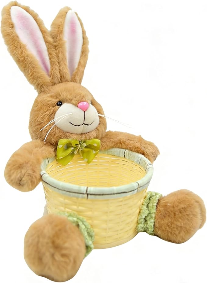 Easter Basket - Bunny Eggs Storage Organizer | Candy Storage Basket,for Kids Party Holiday Family Gathering Food Snacks Chocolate Candy Biscuits