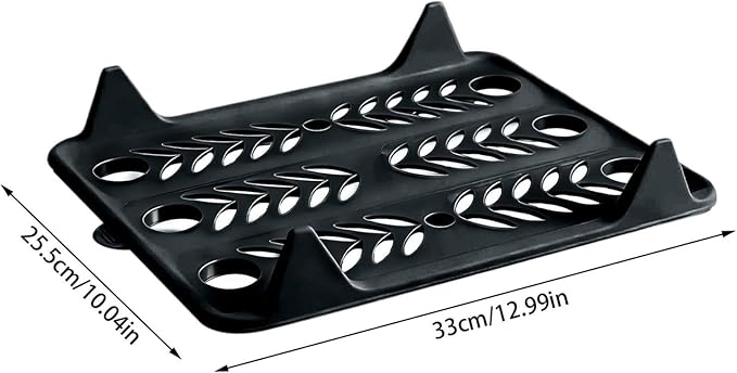 5/10 Pack Stackable Closet Organizer - Interlocking Shirt Folding Boards & Shelf Dividers, Space-Saving Wardrobe for T-Shirts, Jeans, Sweaters, Perfect for Home, Apartment (10, Black, 13 * 10 inch)