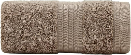 6 Pack Cotton Face Towels, Soft & Absorbent Bath Towels for Women Men, 35x35cm(Brown)