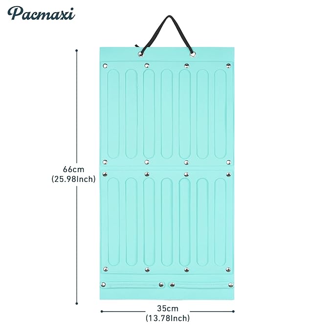 PACMAXI Baby Girl Hair Bows Holder, Hair Clips Storage Hanger For Ribbons, Hair Bows Organizer, Baby Hair Clip Storage Display Sturdy Stand, Wall Hanging for Girl Room (Mint Green 2, Small)