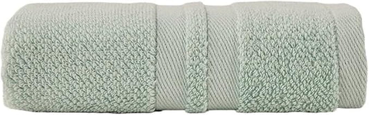 3-Pack 100gsm Cotton Towels, Soft Bath & Face Towels, Absorbent Wave Pattern, 33x73cm(Green)