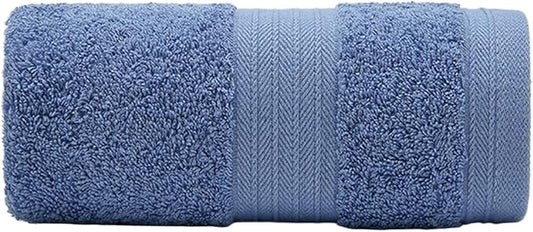 6 Pack Cotton Face Towels, Soft & Absorbent Bath Towels for Women Men, 35x35cm(Blue)