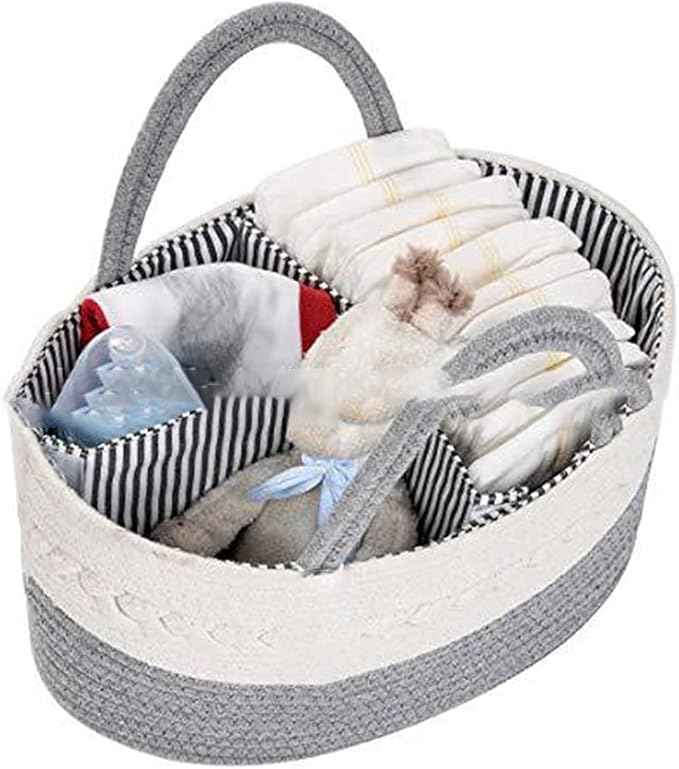 Baby Diaper Portable Nursery Storage Basket Mummy Carriage Bag