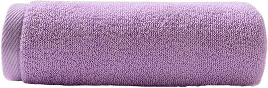 3-Pack Solid Color Cotton Towels, Soft Absorbent Bath Towels for Home(Purple)