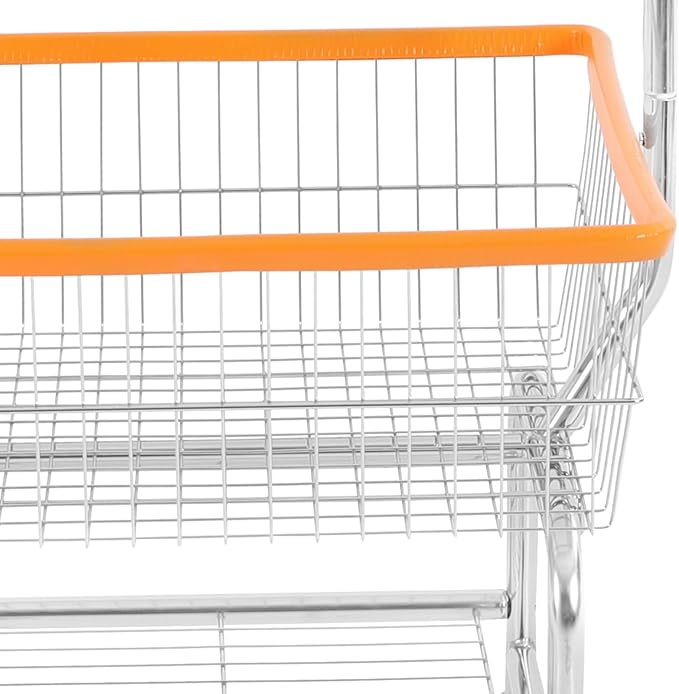 Laundry Cart,Steel Wire Laundry Cart,Laundry Basket With Wheels,Commercial Laundry Basket Cart Heavy Duty with Rod Rack 19.69x15.75x70.87in (D)