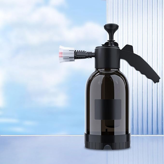 2L High Pressure Car Wash Sprayer, Hand Pressure Snow Foam Car Wash Sprayer, Foaming Sprayer, Hand Pressurized Soap Sprayer for Home Cleaning, Spraying Weeds, Car Detailing, Garden (B, One Size)