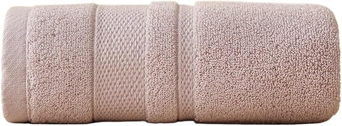 3-Piece Pure Cotton Towel Set, Thick and Soft, Absorbent for Bath and Face, Minimal Shedding, (Pink)