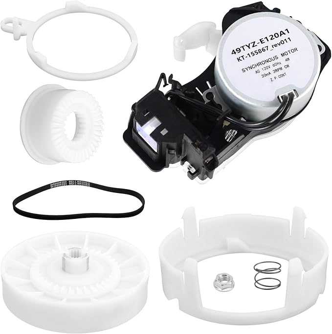 Upgraded W10913953 Washer Shift Actuator, W10721967 Pulley Clutch Kit & Drive Belt W10006384 Replaces 49TYZ-E120A1 W11481722 W10815026 MVWX655DW1