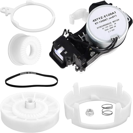 Upgraded W10913953 Washer Shift Actuator, W10721967 Pulley Clutch Kit & Drive Belt W10006384 Replaces 49TYZ-E120A1 W11481722 W10815026 MVWX655DW1