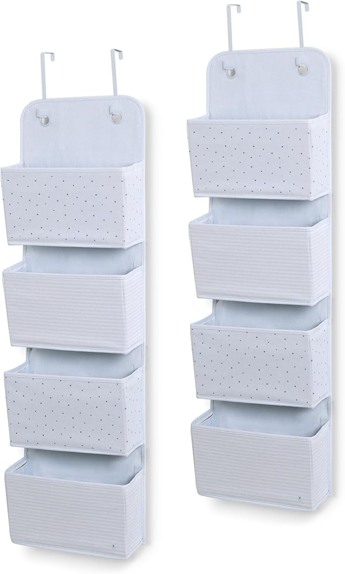 Delta Children Gap babyGap 2-Pack Over The Door Storage Organizer with 4 Pockets, Blue