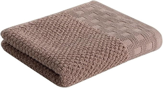 3 Pack Cotton Towels, Thick Soft Absorbent Bath Towels, 33x72cm Face Hand Towel Set for Adults(Coffee)