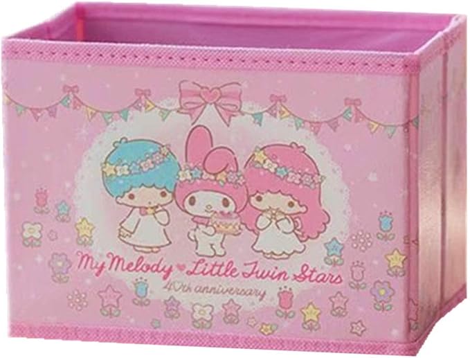 Kerr's Choice Collapsible Storage Bin Melody Foldable Baskets | Kawaii Office Desk Room Decoration Cute Room Decor