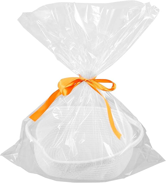 Woven Cotton Rope Storage Basket for Snacks and Toys Shape Organizer for Shower Versatile Home Cotton Efficient