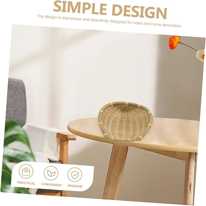 Woven Storage Basket Decorative Multipurpose Woven Basket for Fruits Snacks and Items Charming Home Decor for and Nursery