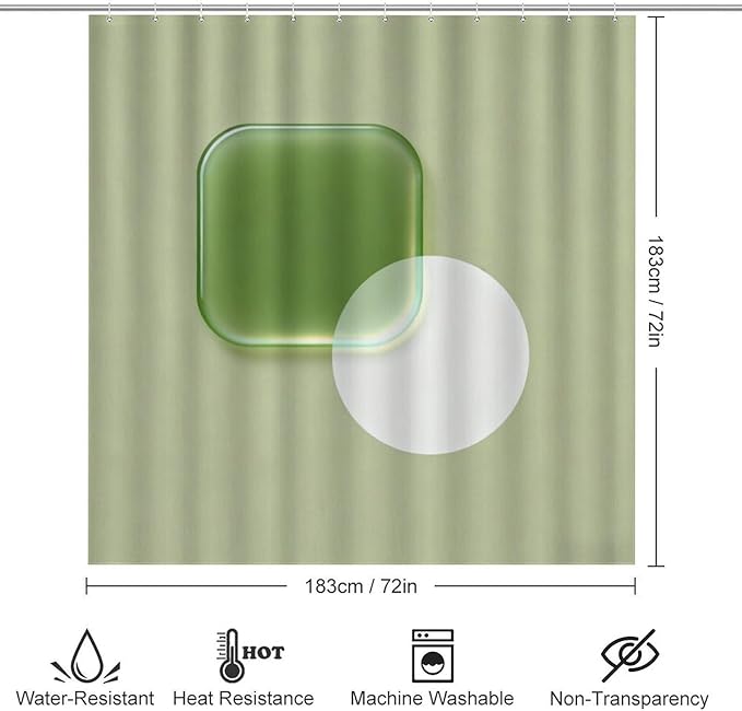 4 Piece Bathroom Rug Set with Shower Curtain, Non-Slip Bath Mat Toilet Cover Set, Geometric Fluidity Bathroom Rug Sets