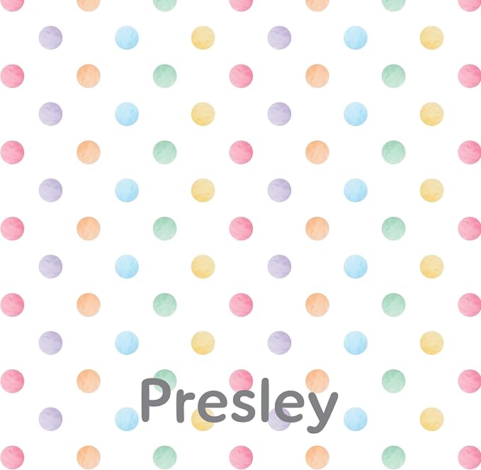 Let's Make Memories Personalized Easter Basket for Kids- For Boys - For Girls - Create Your Own - Fillable - Wicker - Easter Basket Stuffers - Large - Watercolor Dots