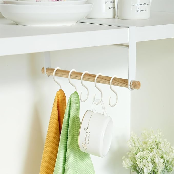 20 Pack 2.5 Inch Rubber Plastic S Hook for Hanging Baby Headband Hair Accessories Baby Bib NecklaceJewelry Hat Holder (White-20PCS)